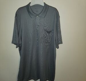 Van Heusen Charcoal & WhitenPatterned Polo Shirt